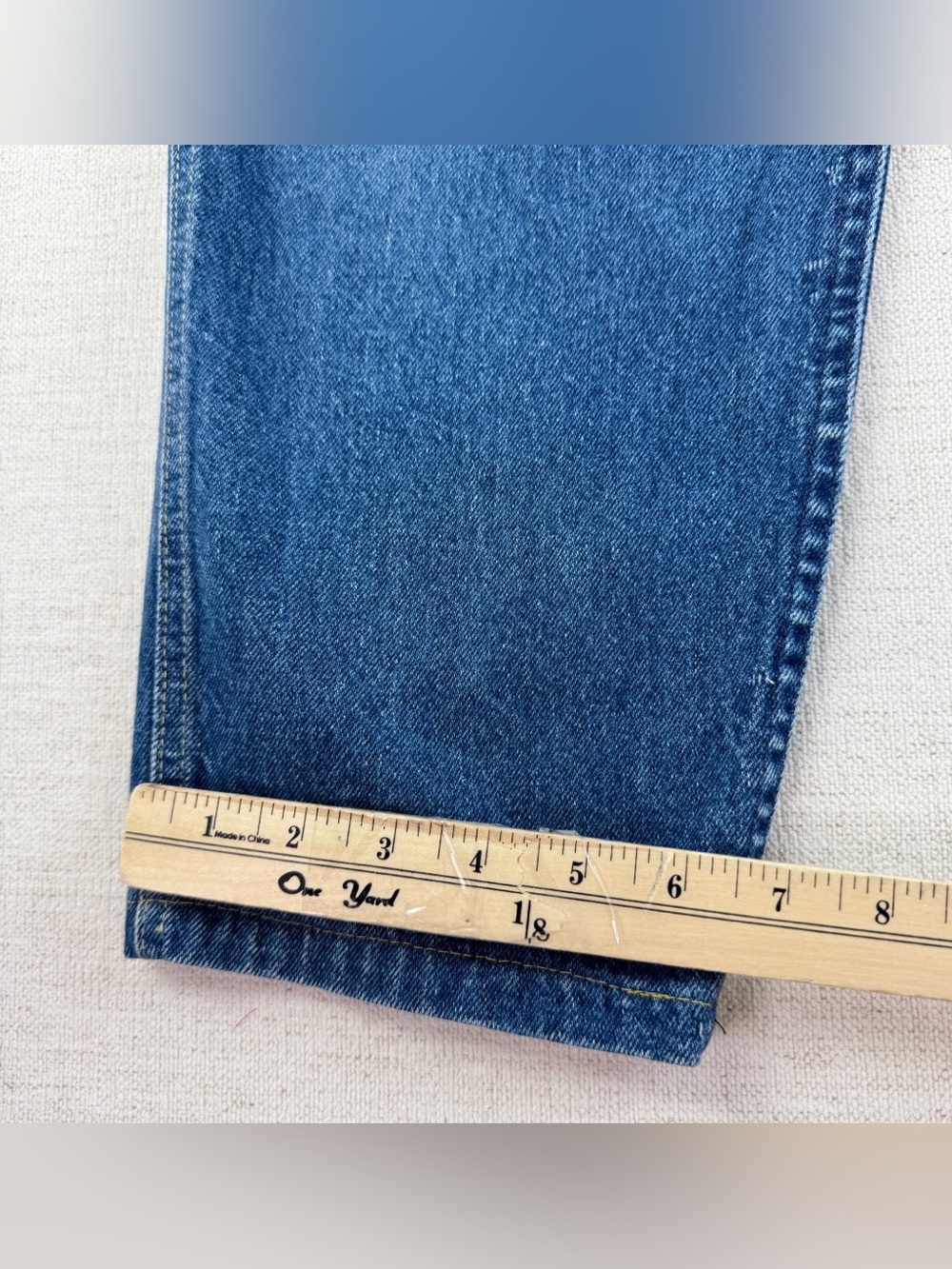Lee high rise mom jeans pleated front Made in USA Vintage size 12 medium wash - Picture 4 of 16